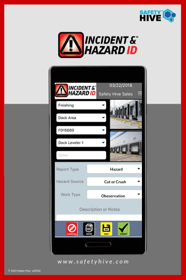 screenshot of Incident & Hazard ID